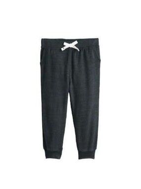 Baby Girl Jumping Beans Black Luxe Snit Joggers Size 12M